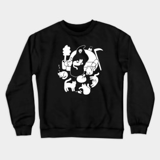 Death And His Cats Crewneck Sweatshirt